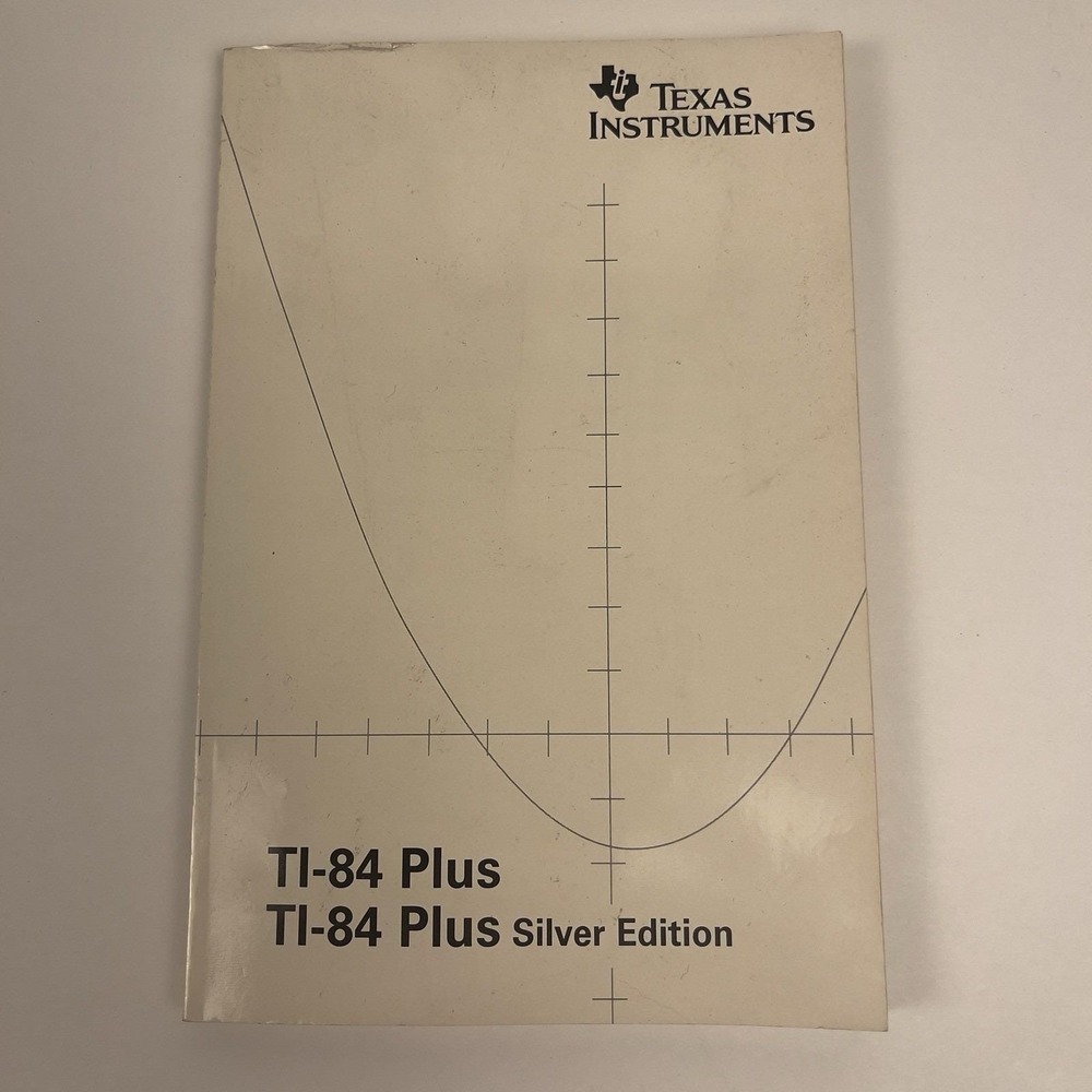 Texas Instruments TI-84 Plus Silver Edition Graphing Calculator Manual Guide